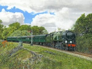 34053 Sir Keith Park Painting – Open Edition Prints by Nigel Wade