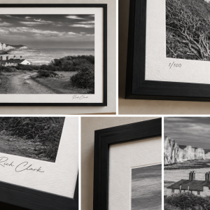 Coastguard Cottages at Cuckmere Haven – A4 Print