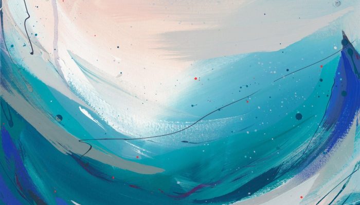 Caroline Martin - New Square (Custom) Contemporary abstract paintings by Caroline Martin